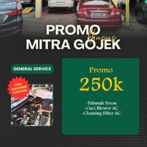 PROMO KHUSUS GOJEK PAKET AC MOBIL  250K (TAMBAH FREON, CUCI BLOWER AC, CLEANING FILTER AC)